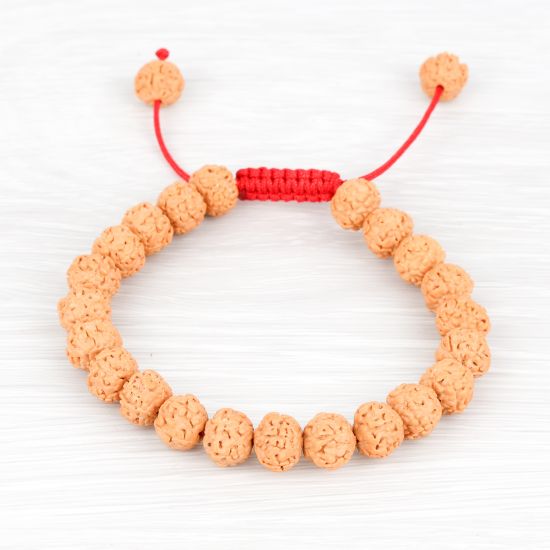 Bracelet mâlâ en graines de rudraksha naturelles