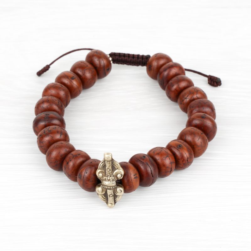 Bracelet mâlâ dorje en graines de bodhi