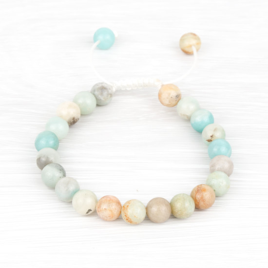 Bracelet mâlâ amazonite