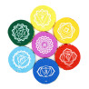 Pack de 7 coussins plats pour bols tibétains 7 chakras