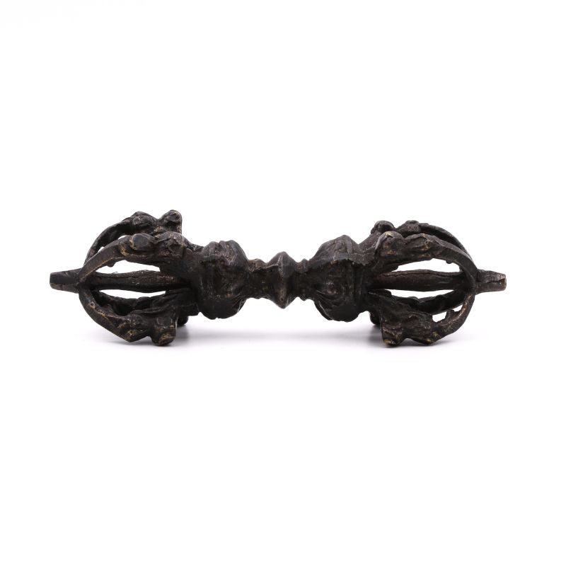 Vajra en laiton noir - 11 cm