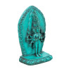 Statuette d’Avalokiteshvara en résine verte - 12,5 cm