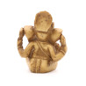 Petite statuette de Ganesh en résine couleur crème - 8 cm