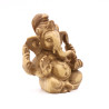 Petite statuette de Ganesh en résine couleur crème - 8 cm