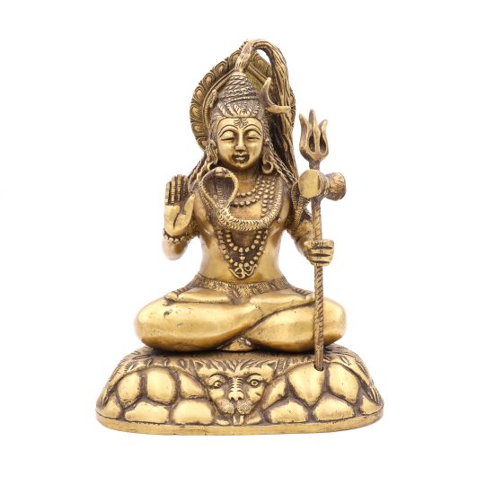 Statue de Shiva en laiton - 26 cm