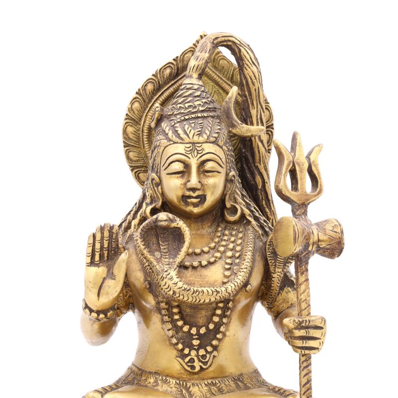 Statue de Shiva en laiton - 26 cm