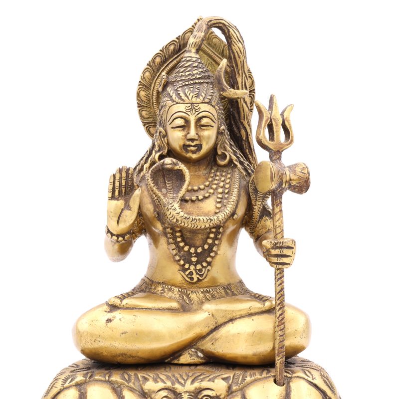 Statue de Shiva en laiton - 26 cm