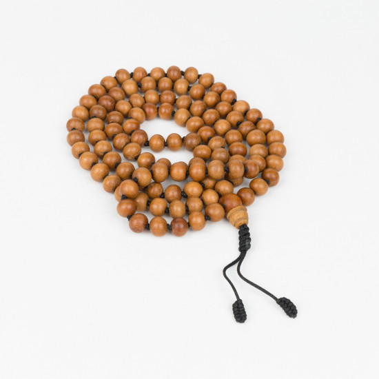 Mâlâ 108 perles en bois de santal - 8 mm