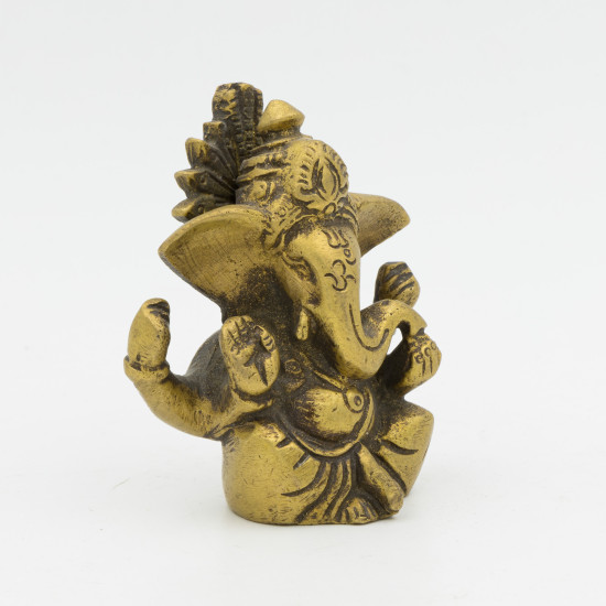 Statuette de Ganesh en laiton - 6,5 cm