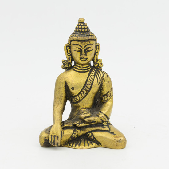 Statuette du Bouddha Gautama en laiton - 8 cm