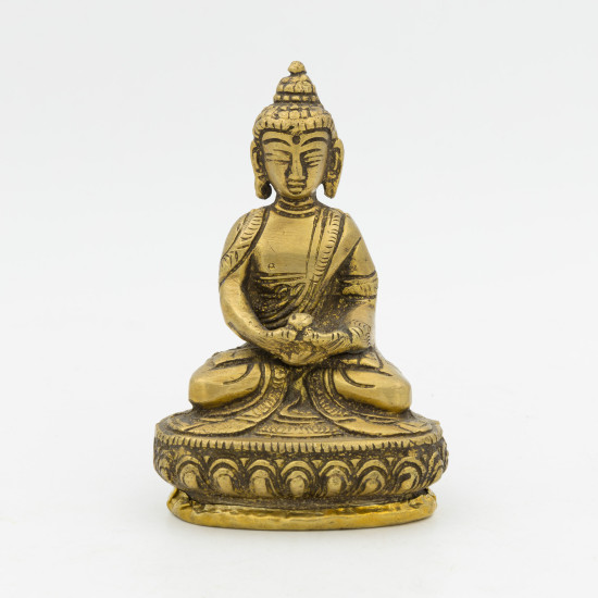 Bouddha Amitabha statuette en laiton - 9,5 cm