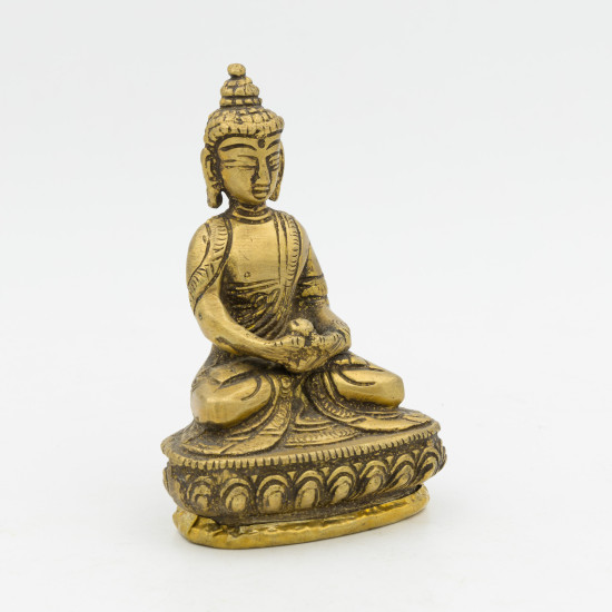 Bouddha Amitabha statuette en laiton - 9,5 cm