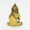 Statuette bouddha assis en laiton - mudra Abhaya - 7,5 cm