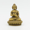 Statuette du Bouddha Vairocana en laiton doré - 7,5 cm