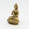 Statuette du Bouddha Vairocana en laiton doré - 7,5 cm