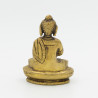 Statuette du Bouddha Vairocana en laiton doré - 7,5 cm