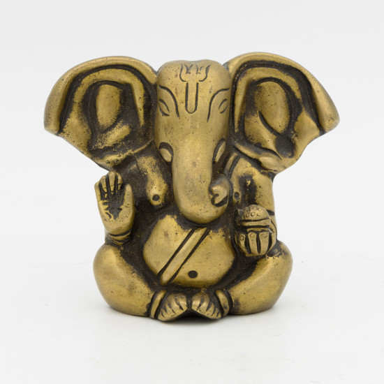 Statuette de Ganesh en laiton - 7 cm