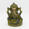 Ganesh noir - grande statue en laiton - 17 cm