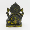 Ganesh noir - grande statue en laiton - 17 cm