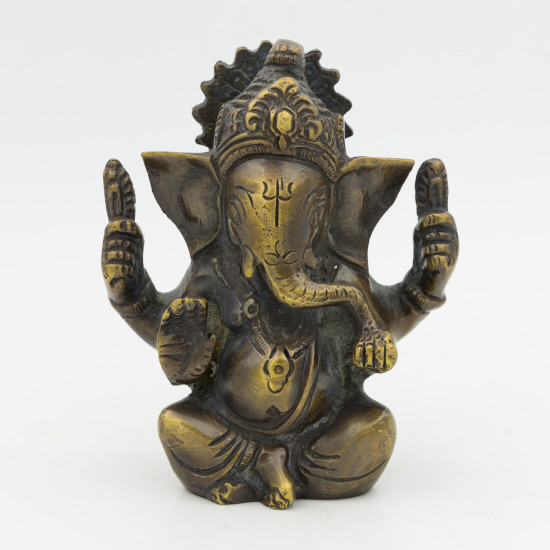 Statuette de Ganesh le dieu hindou à tête d’éléphant - 11 cm