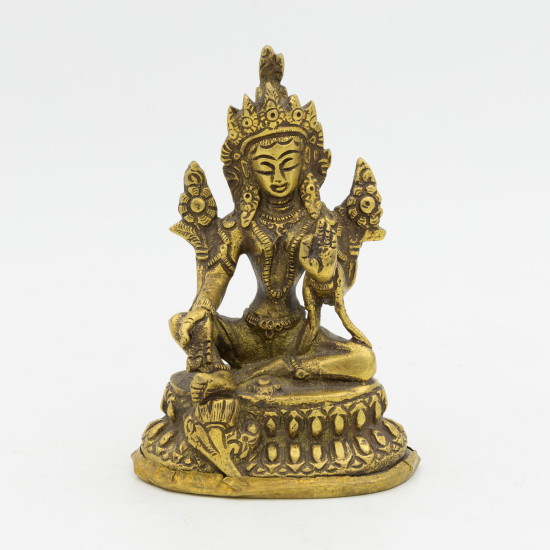 Statuette de la divinité bouddhiste Tara la verte - 10 cm