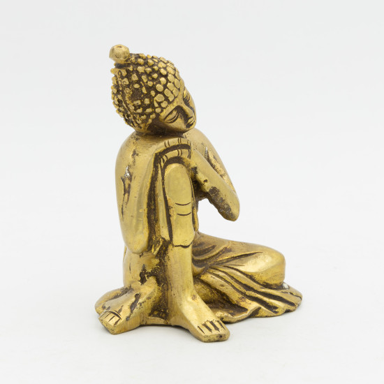 Statuette de Bouddha zen pour déco intérieur - 9,5 cm