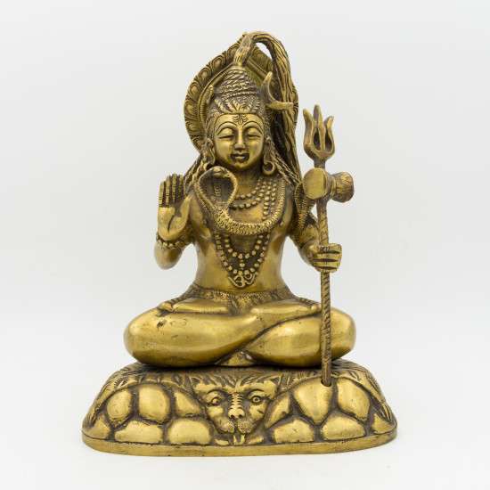 Statue de Shiva en laiton - 26 cm