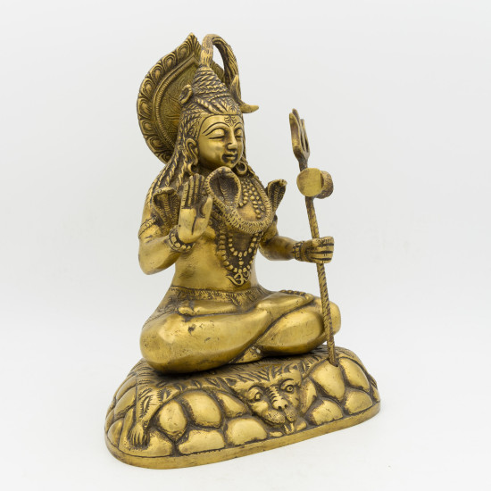 Statue de Shiva en laiton - 26 cm