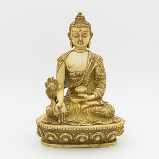 Statue du Bouddha Bhaishajyaguru en resine - 19 cm