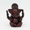 Sculpture de Ganesh en résine rouge - 12 cm