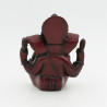 Sculpture de Ganesh en résine rouge - 12 cm