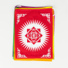 Banderole tibétaine de drapeaux 7 chakras - 15x20 cm - 105 cm