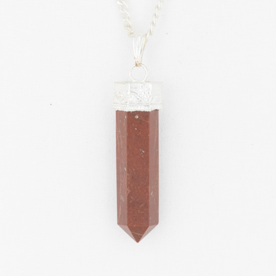 Pendentif jaspe rouge