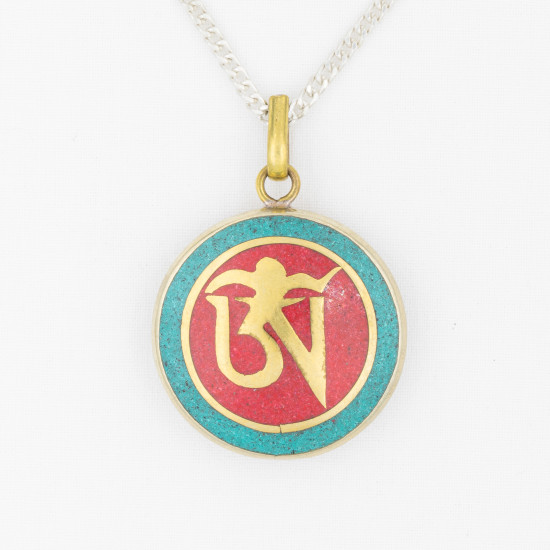 Pendentif bouddhiste Om Mani Padme Hum