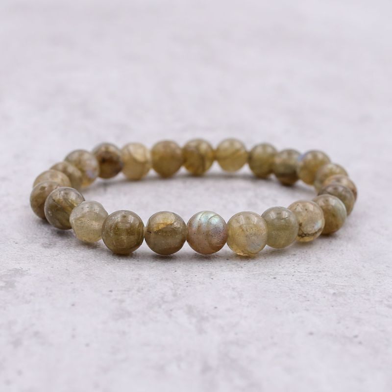 Bracelet labradorite verte