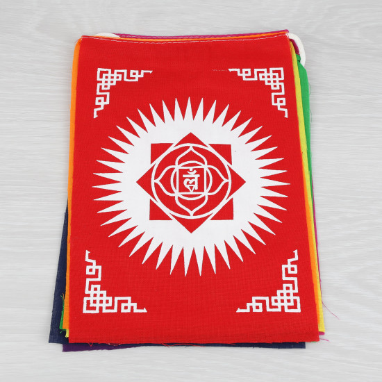 Drapeaux tibétains divinités bouddhistes x 10 Grand modèle qualité