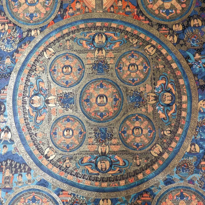 Mandala des 5 dhyani bouddhas