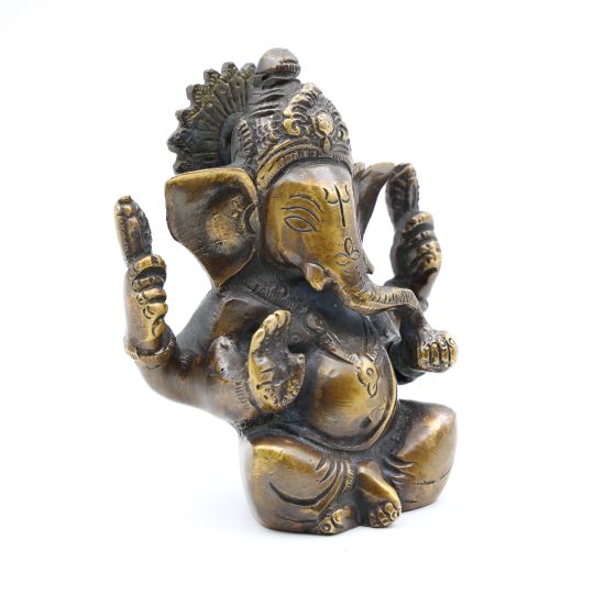 Statuette de Ganesh le dieu hindou à tête d’éléphant - 11 cm